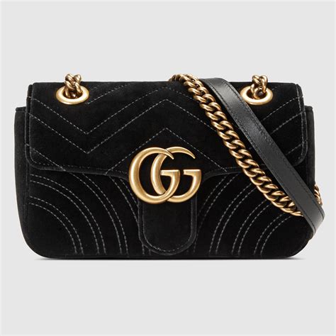 gucci marmont chain flap|gucci marmont velvet bag.